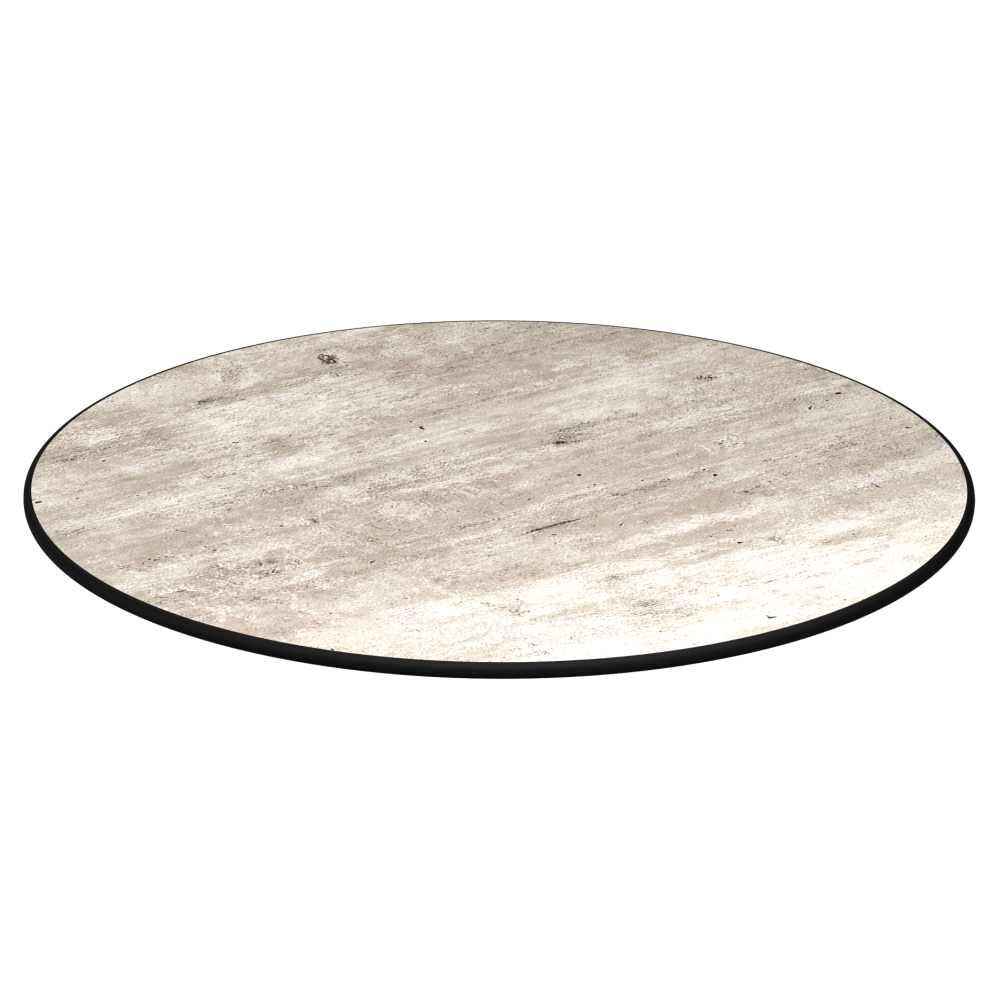 Industrial Gray Outdoor Resin Table Top with Phenolic Edge