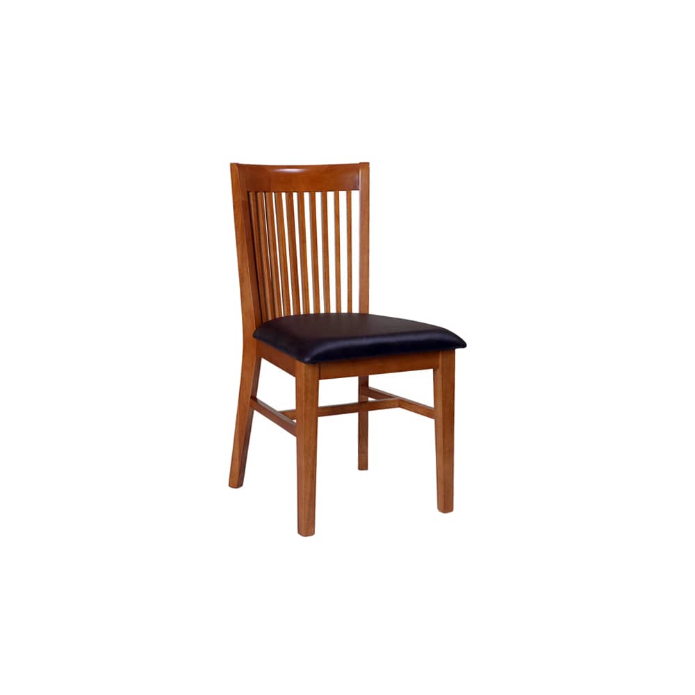 Dining chair selection, Elongated back wood