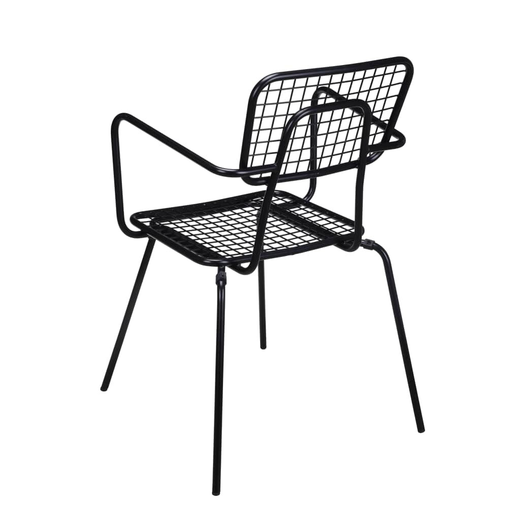 Black Ollie Outdoor Armchair