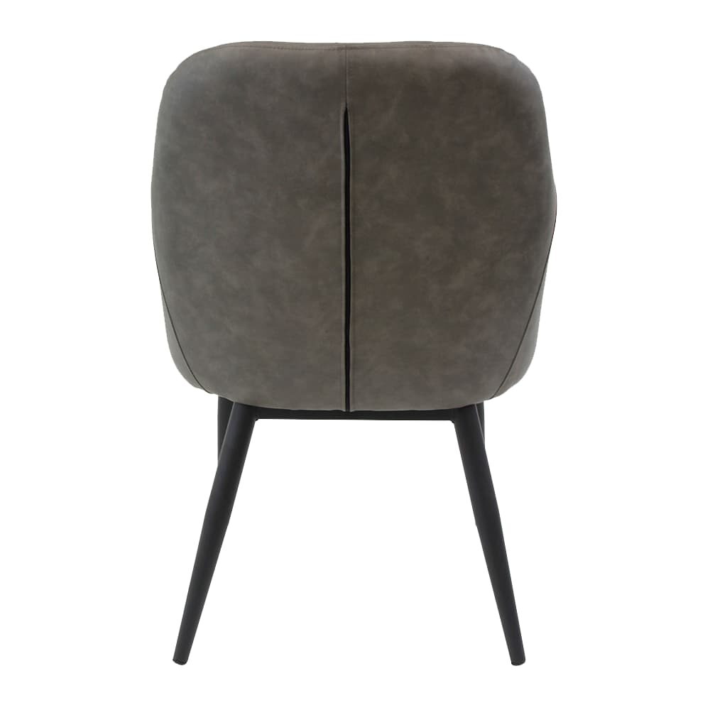 Dark Gray Vinyl Armchair