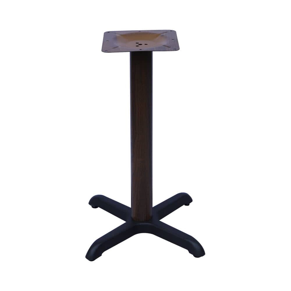 Wood Look X-Prong Table Base, Standard Height