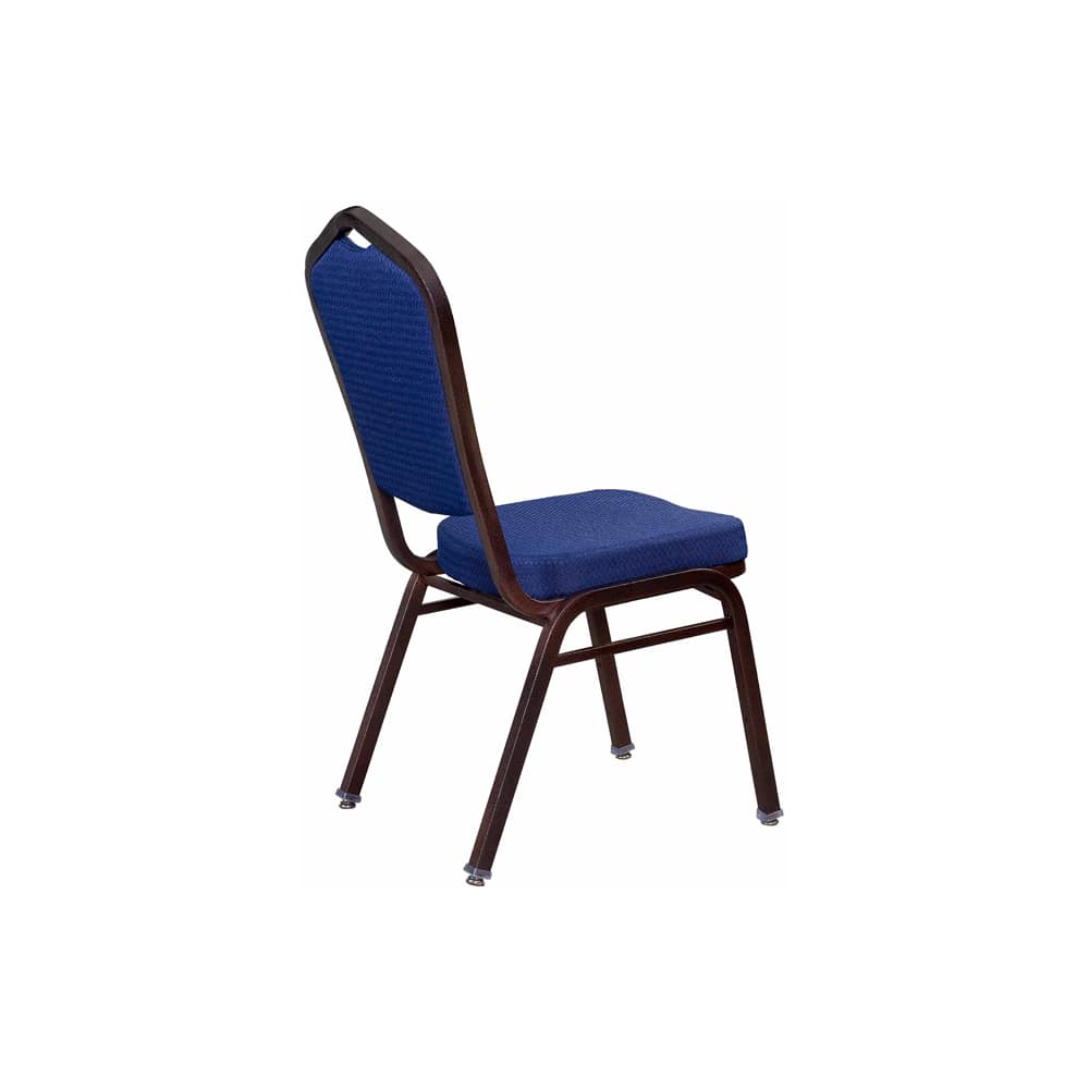 Dining chair selection, Metal stack, copper vein frame with blue 2024 fabric (FRU-791-CV-Blue2024)