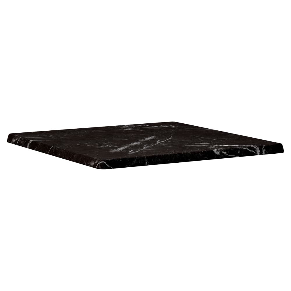 Resin Table Top in Black Marble Finish