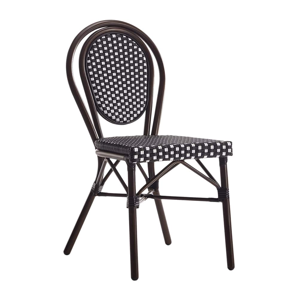 Dining chair selection, Patio in Brown finish and black and white rattan