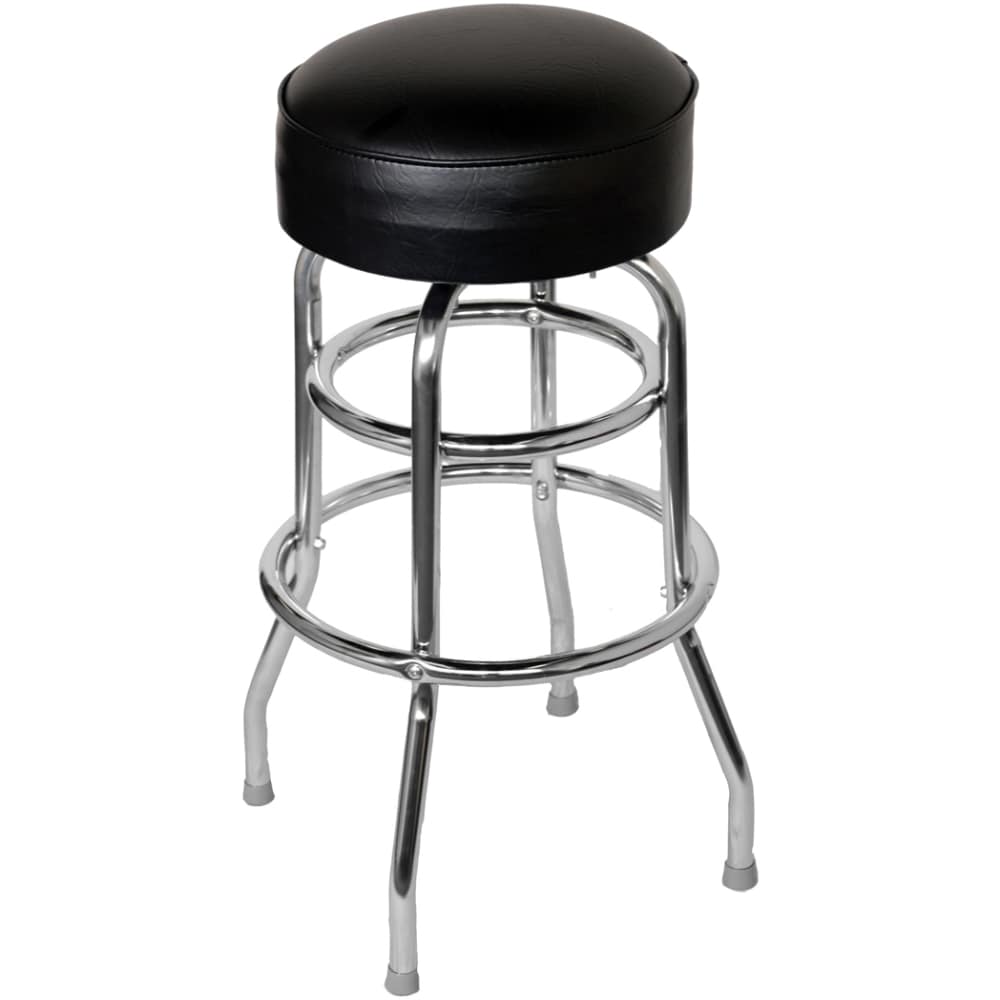 Bar stool selection, Chrome with a single / double ring