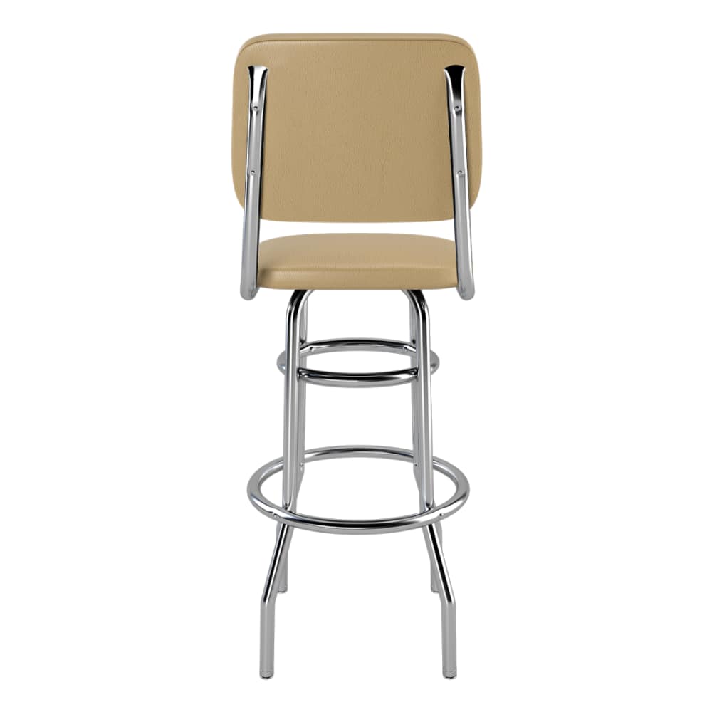 Bar stool selection, Laterca Diner with double ring chrome frame