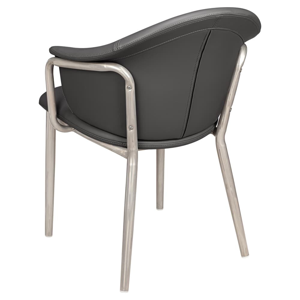 Kova Metal Armchair in Clear Coat
