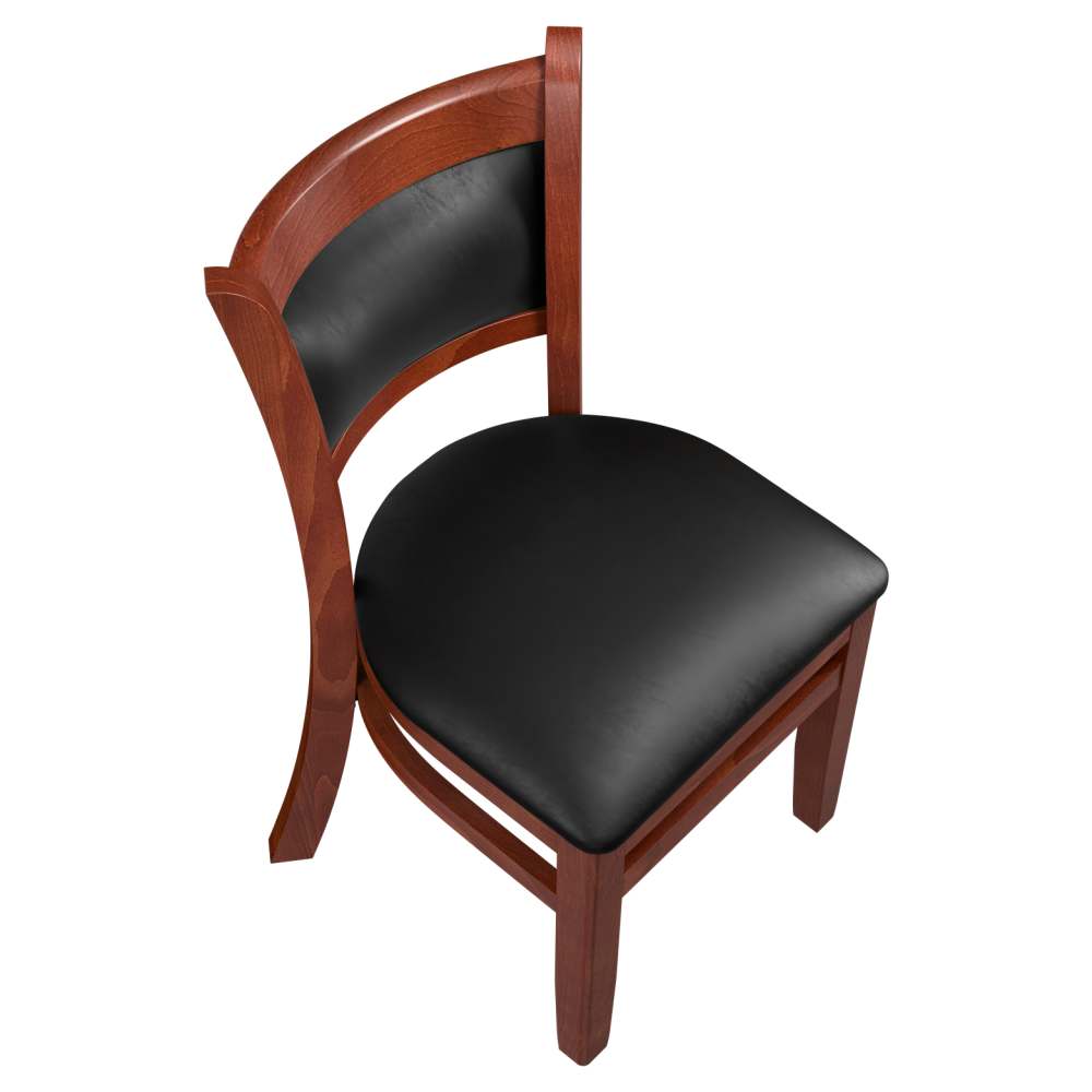 Dining chair selection, Padded back wood
