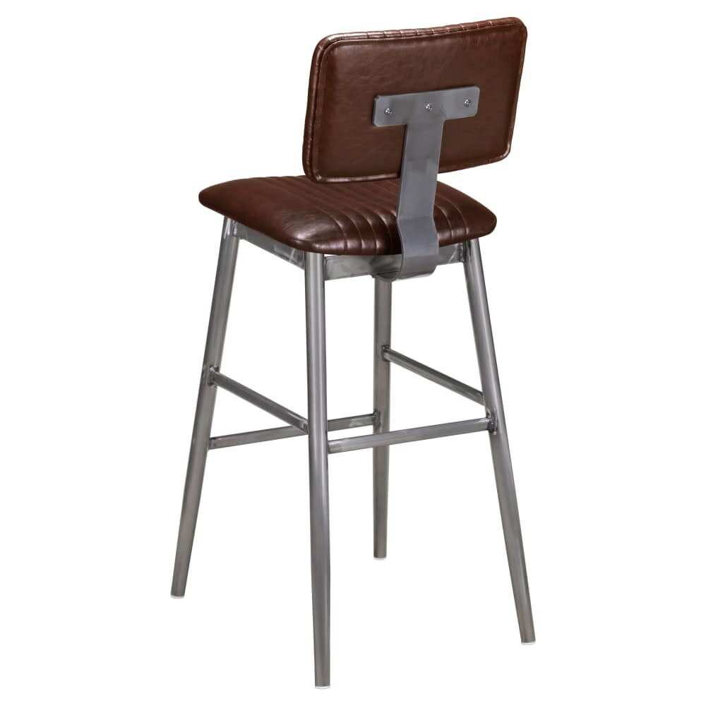 Ethan Metal Bar Stool in Clear Coat