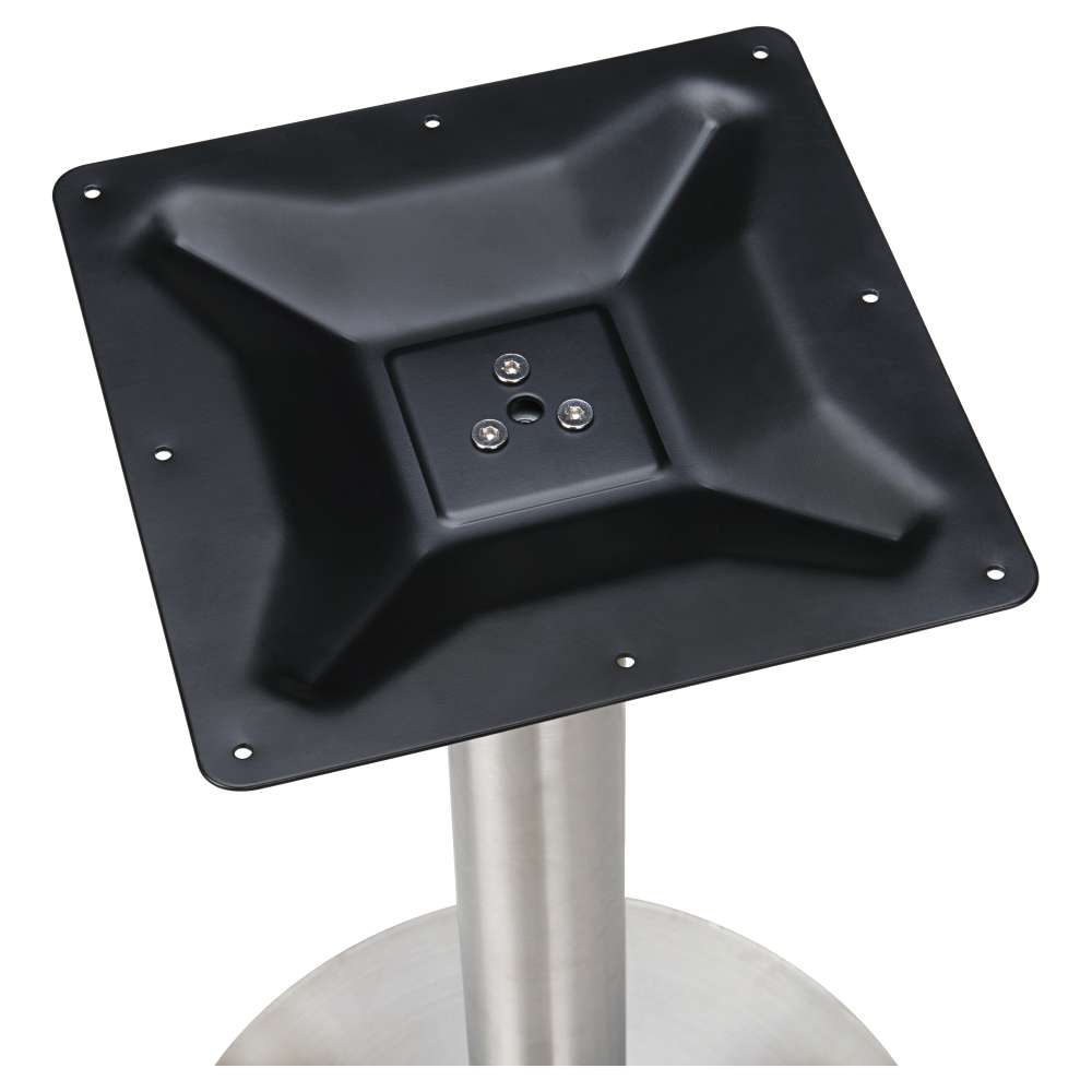 Stainless Steel Round Outdoor Table Base, Bar Height