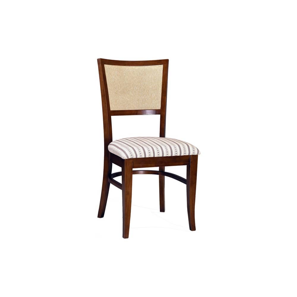 Upholstered wood dining chair