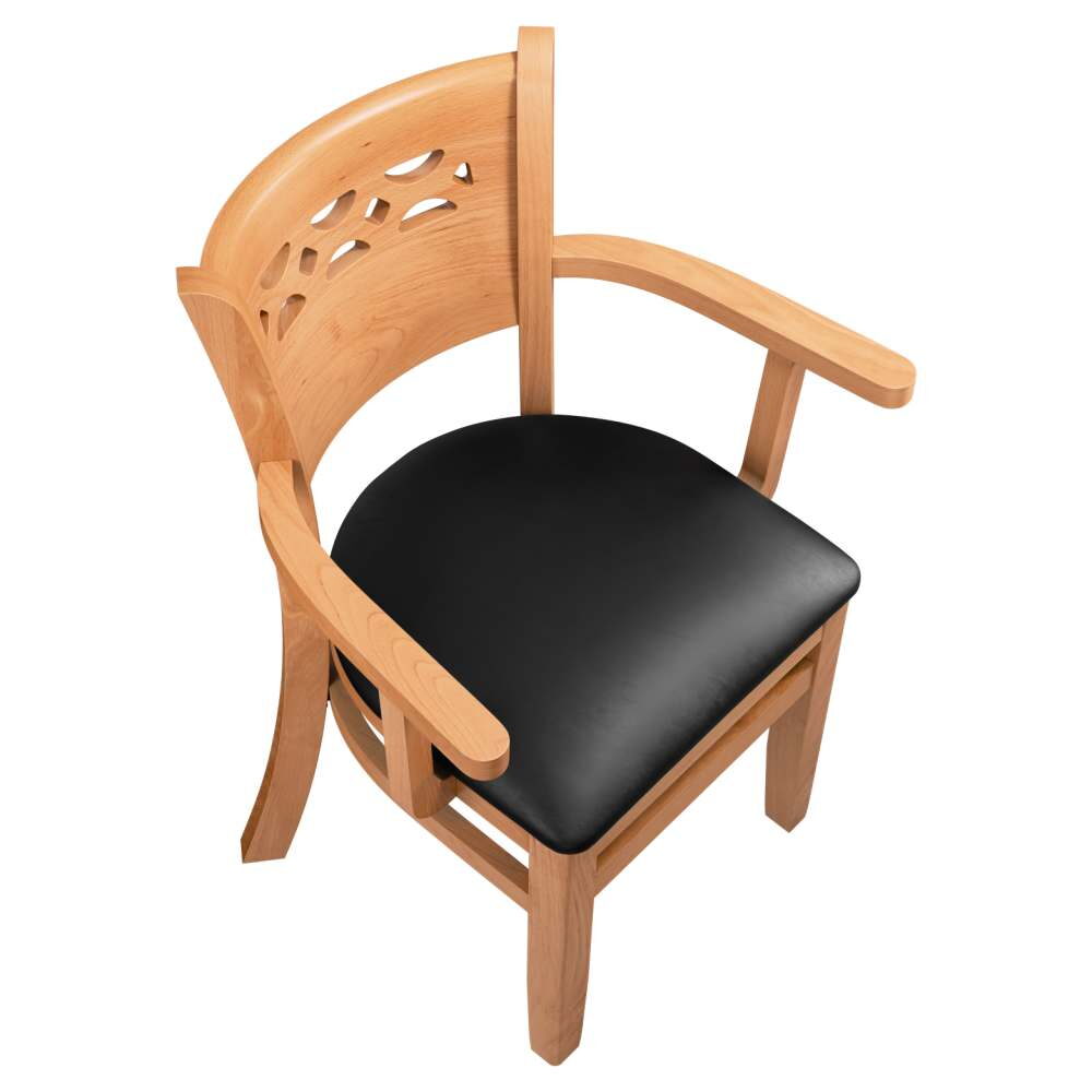 Leonardo Wood Chair with Arms