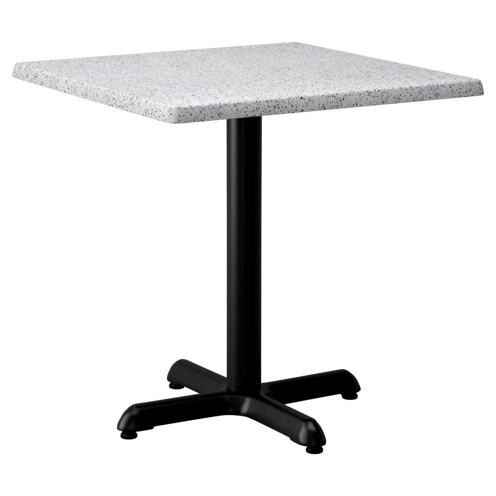 Dining table selection, Resin with cast iron base