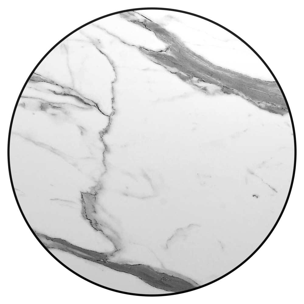 Light Marble Outdoor Resin Table Top with Phenolic Edge