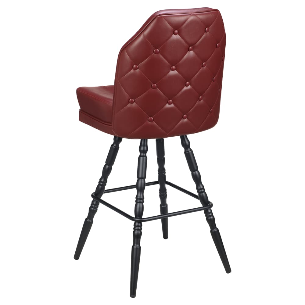 Giada Casino Bucket Bar Stool with Vintage Frame