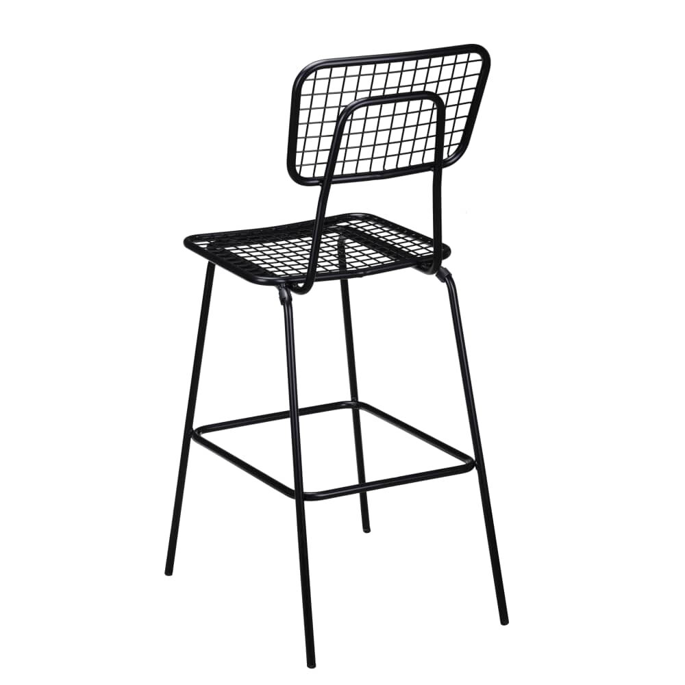 Black Ollie Outdoor Bar Stool