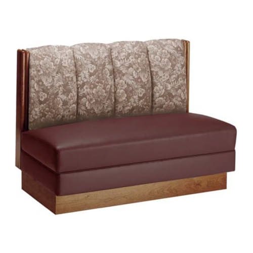 Booth selection, Wood with upholstered 4 channel back