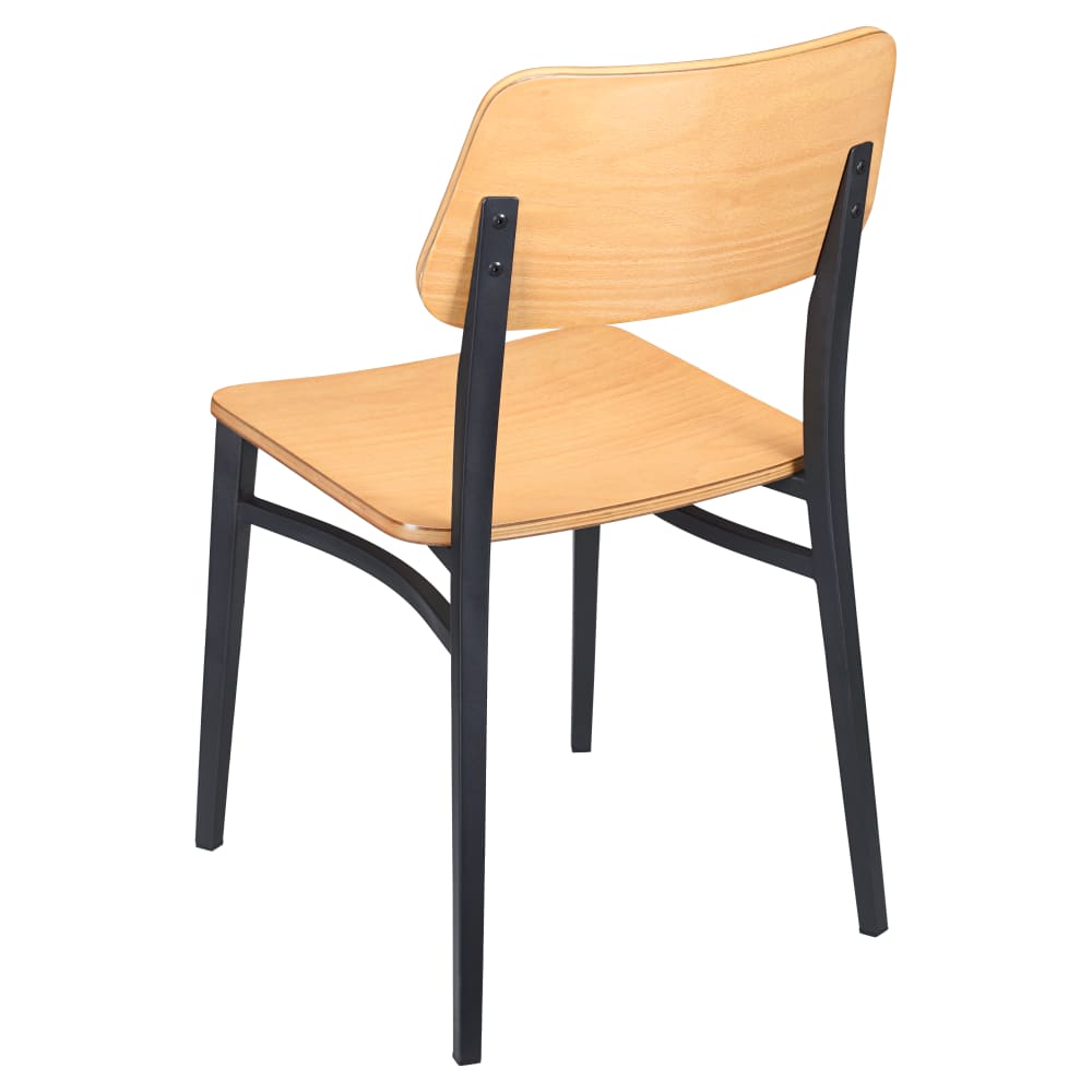 Dining chair selection, Luca metal with wood back