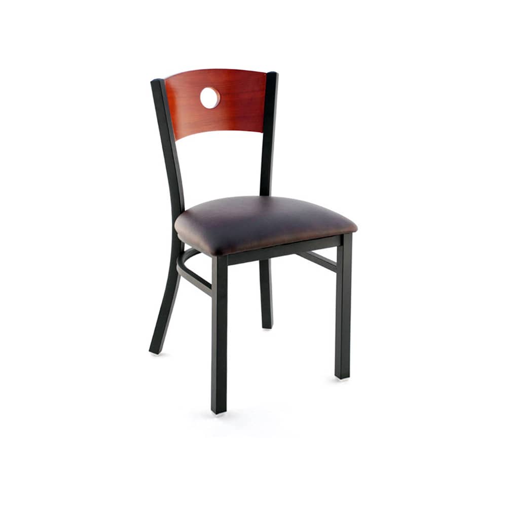 Dining chair selection, Interchangeable back metal with a Circled back