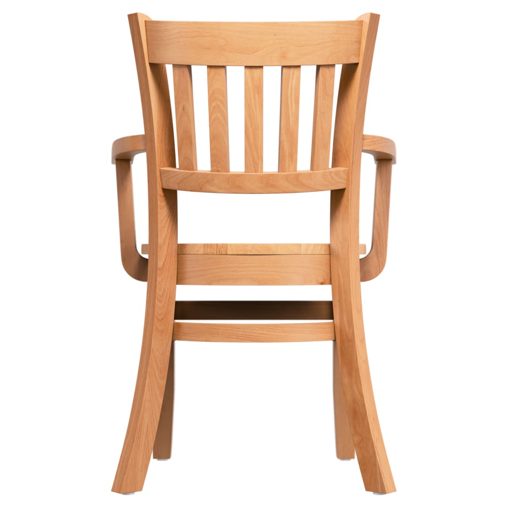Armchair selection, Vertical slat wood with arms