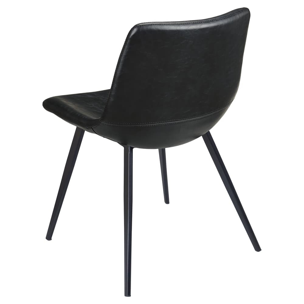 Luna Metal Chair with Black Finish