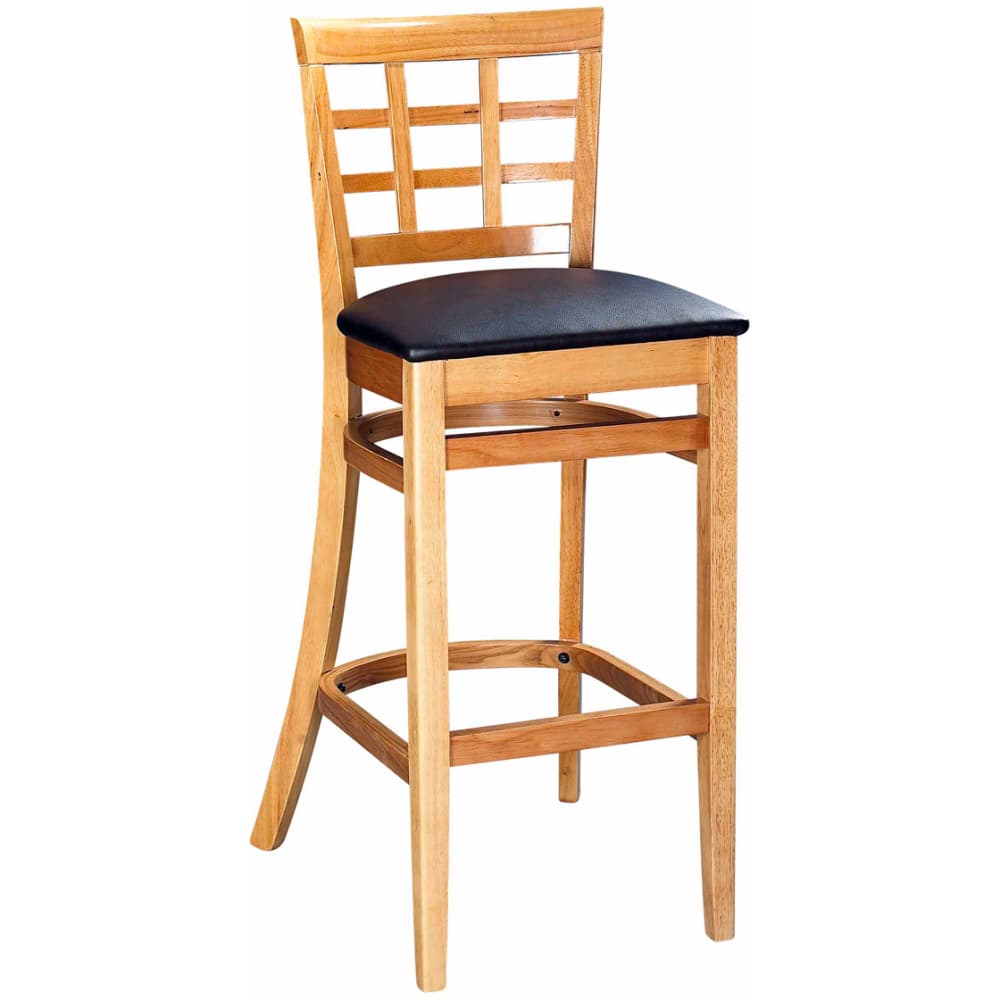 Bar stool selection, Window-back wood