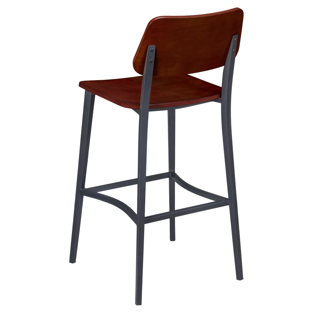 Bar stool selection, Luca metal with wood back