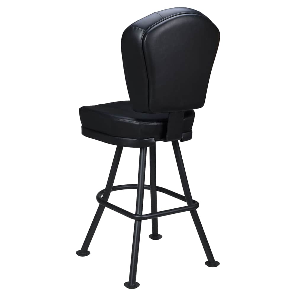Lusso 3-Channel Casino Bucket Bar Stool with Orbit Frame