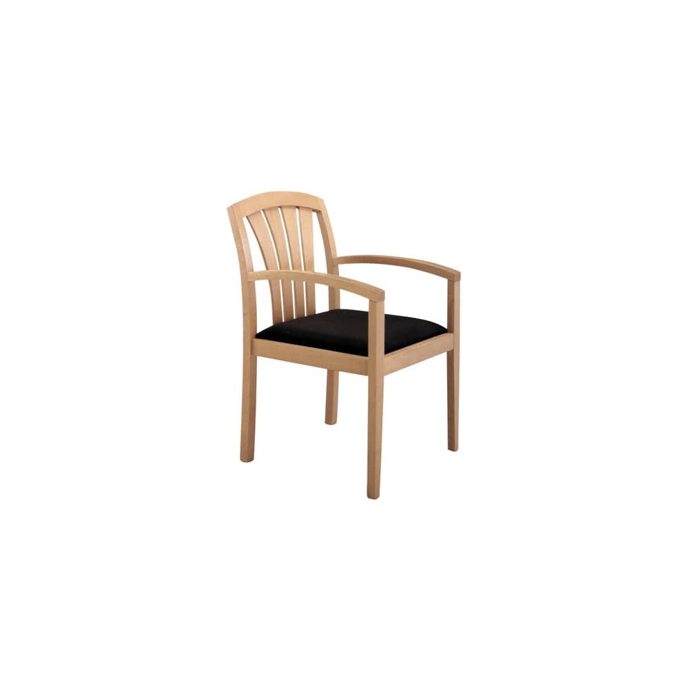 Fan-Back Wood Armchair