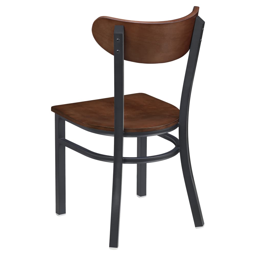 Dining chair selection, Curvy metal with wood back