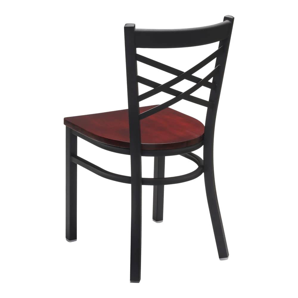 Dining chair selection, X back metal