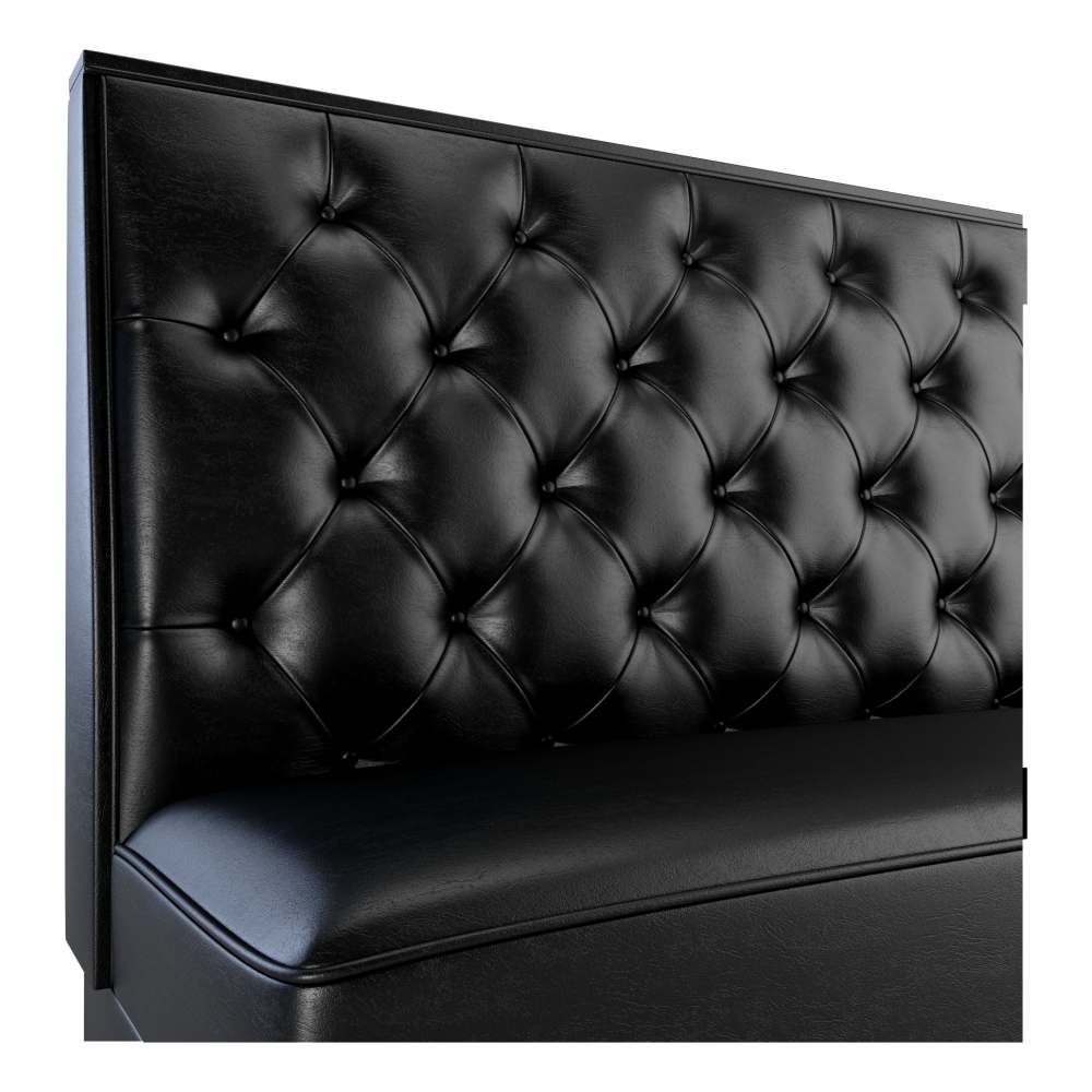 Booth selection, Button tufted back