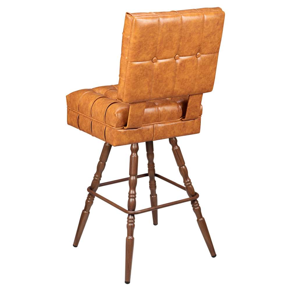 Bar stool selection, Trionfo tufted Bucket with Vintage frame