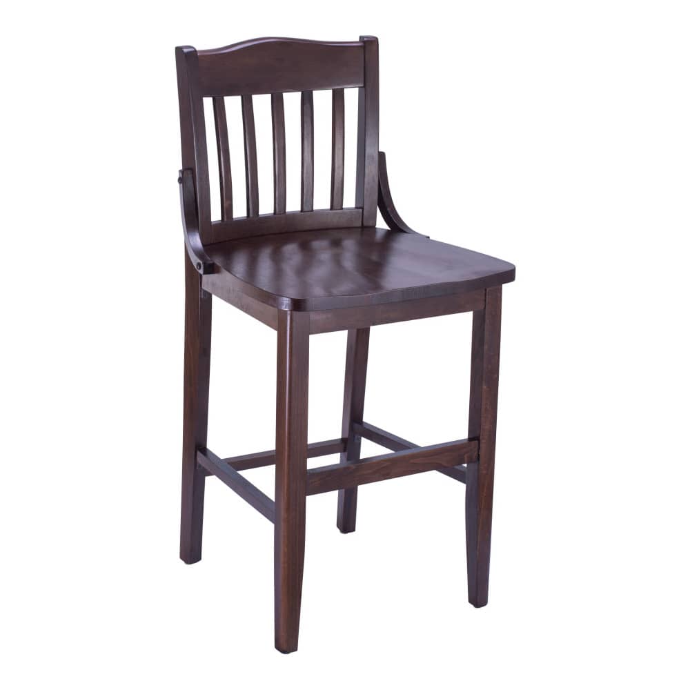 Bar stool selection, School House wood counter stool
