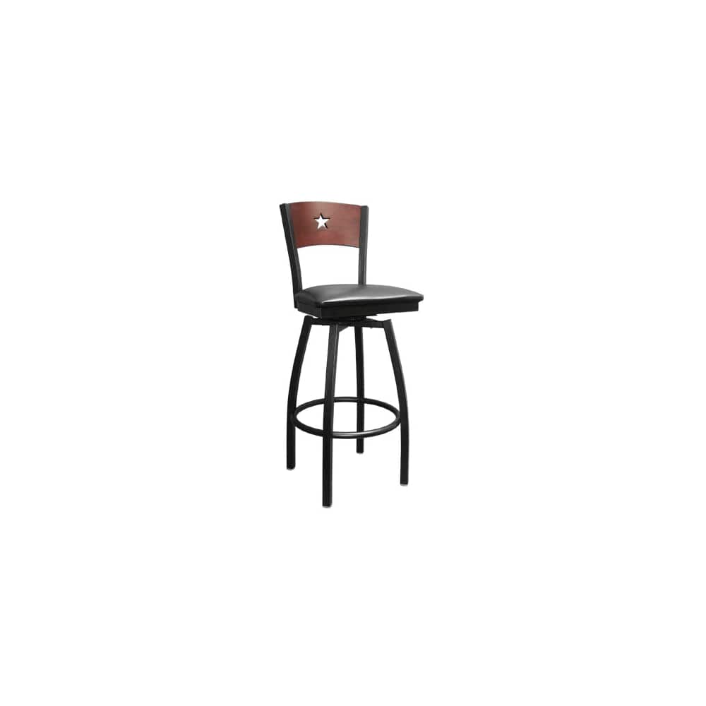 Bar stool selection, Interchangeable back metal swivel with a Star in the back