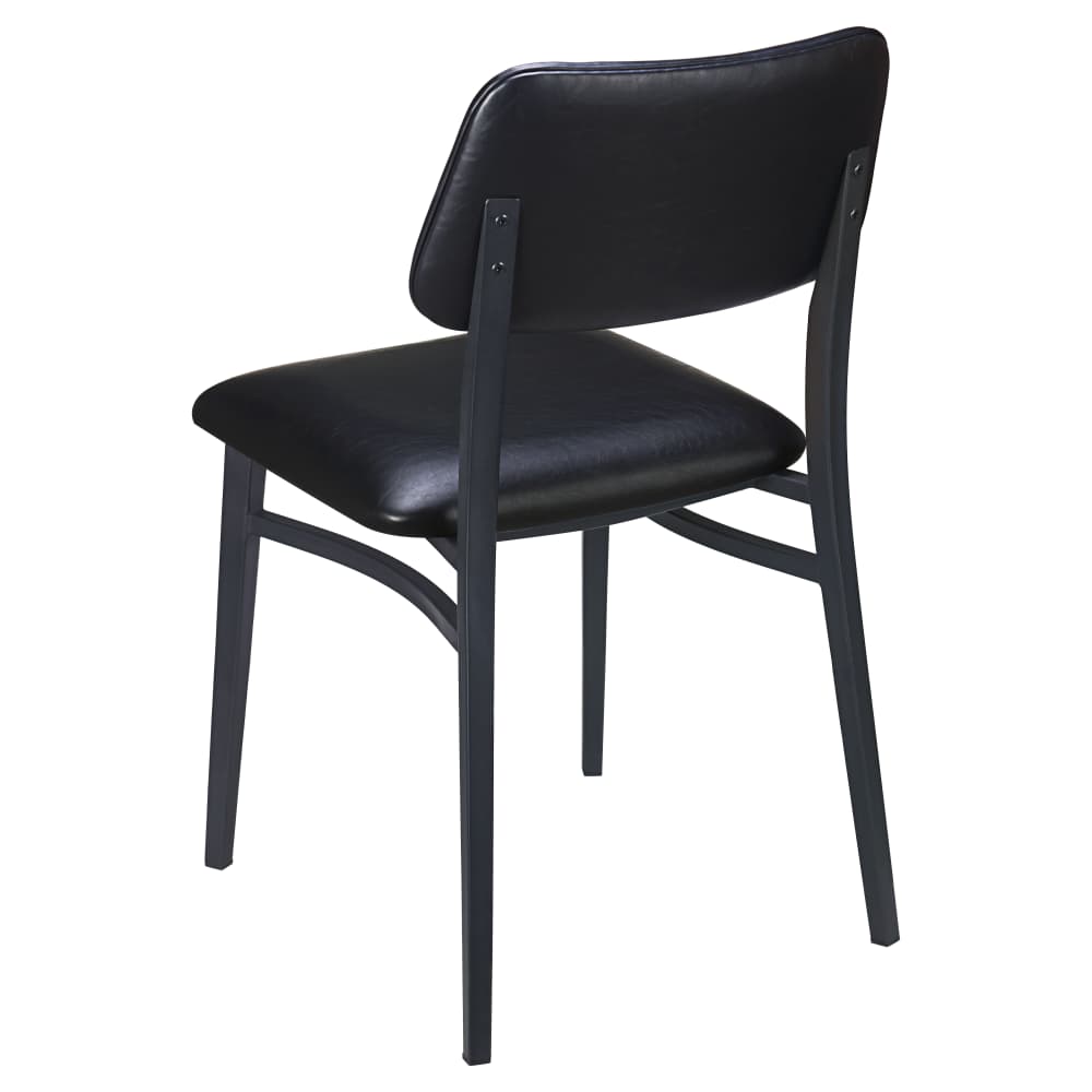 Dining chair selection, Luca metal with padded back