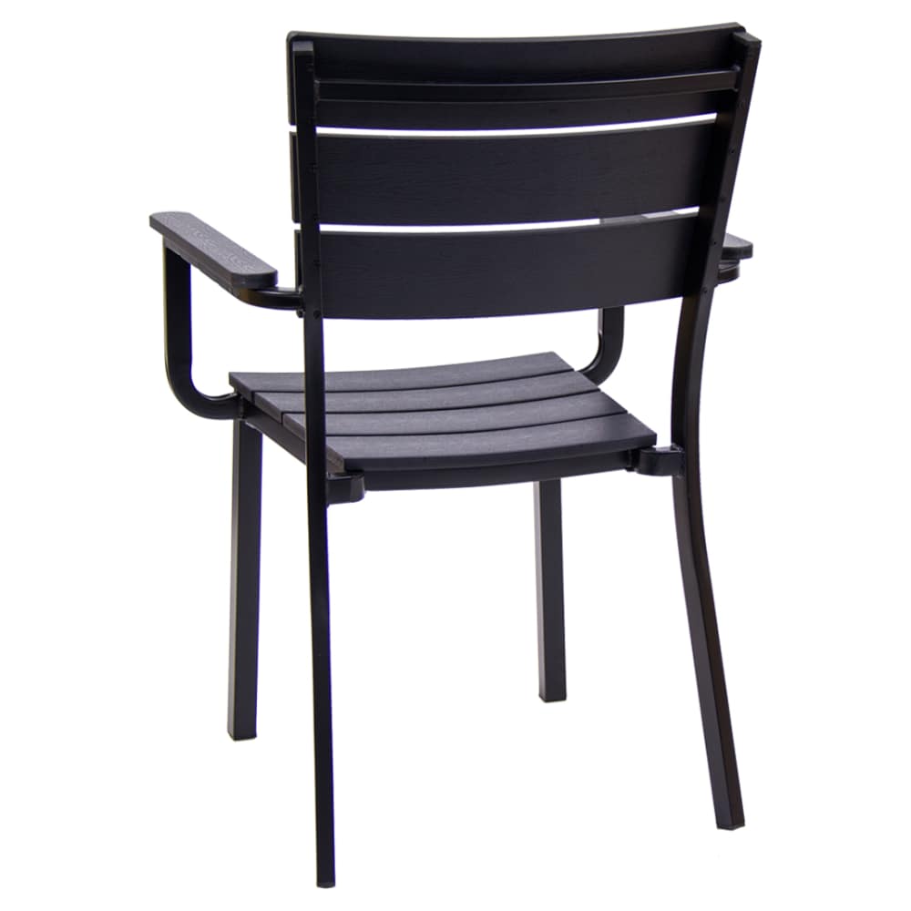 Armchair selection, Slatted patio metal