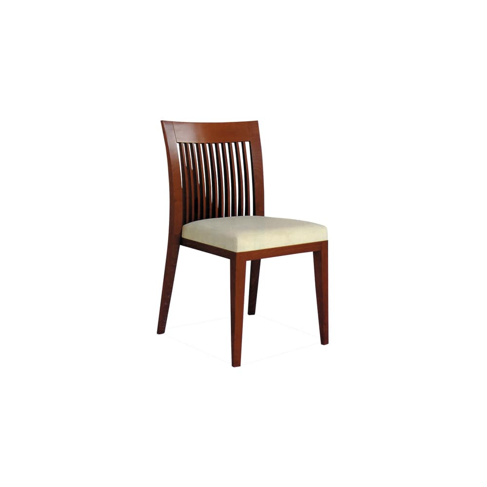 Dining chair selection, Harp vertical slat-back wood