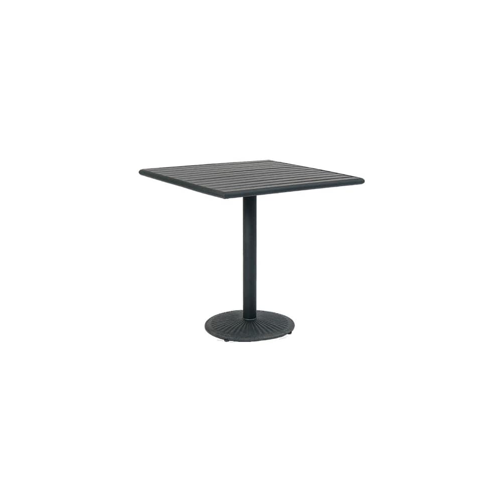 Dining table selection, Black finish faux teak top with base