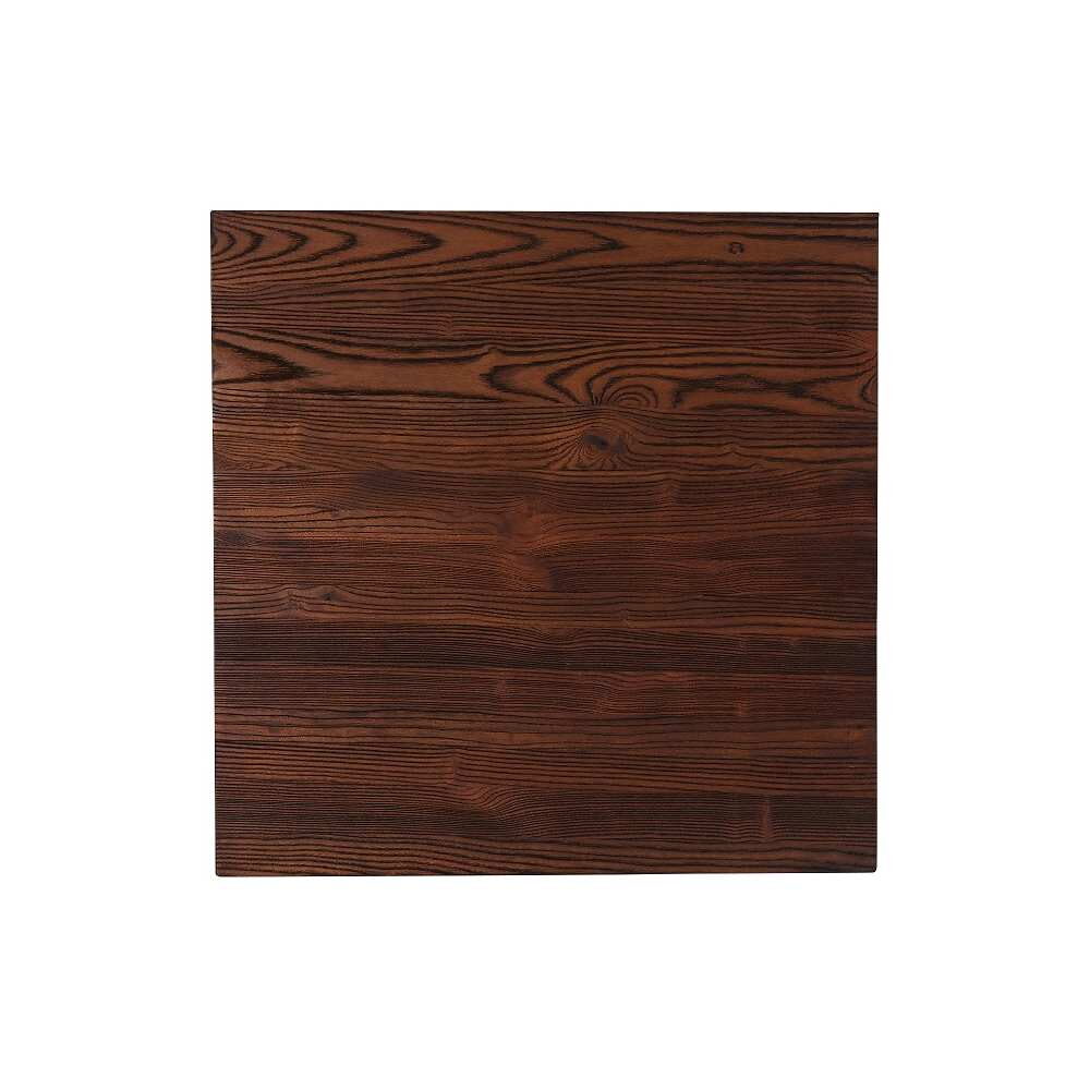 Industrial Series Bar Table with Wood Top and X-Prong Base