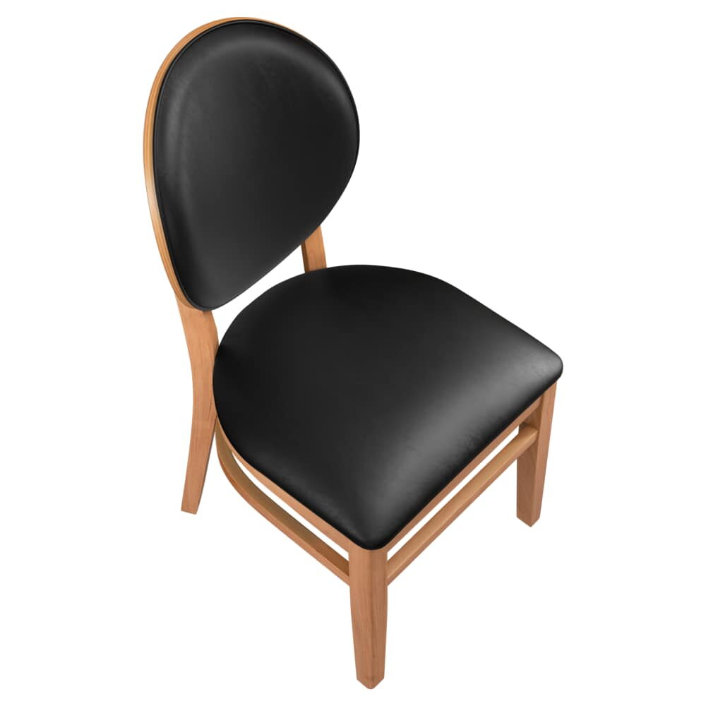 Lorenzo Wood Chair with Padded Back