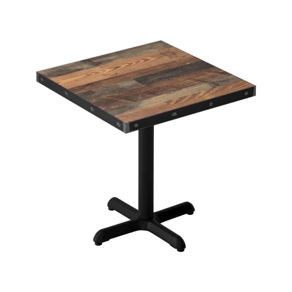 Tabletop selection, Custom Laminate with industrial steel edge
