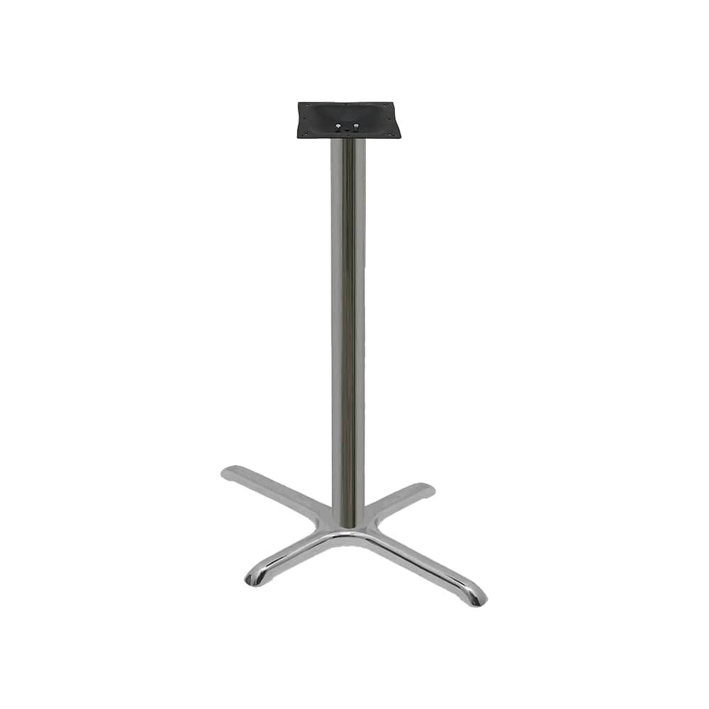 X-Prong Chrome Table Base, Bar Height