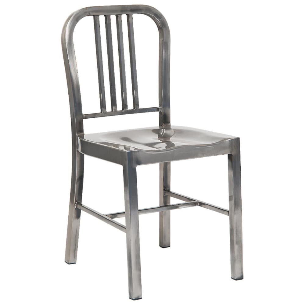 Metal Chair in Clear Finish
