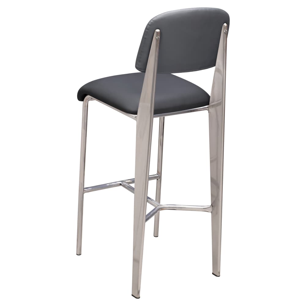 Bar stool selection, Nico padded metal in clear Coat