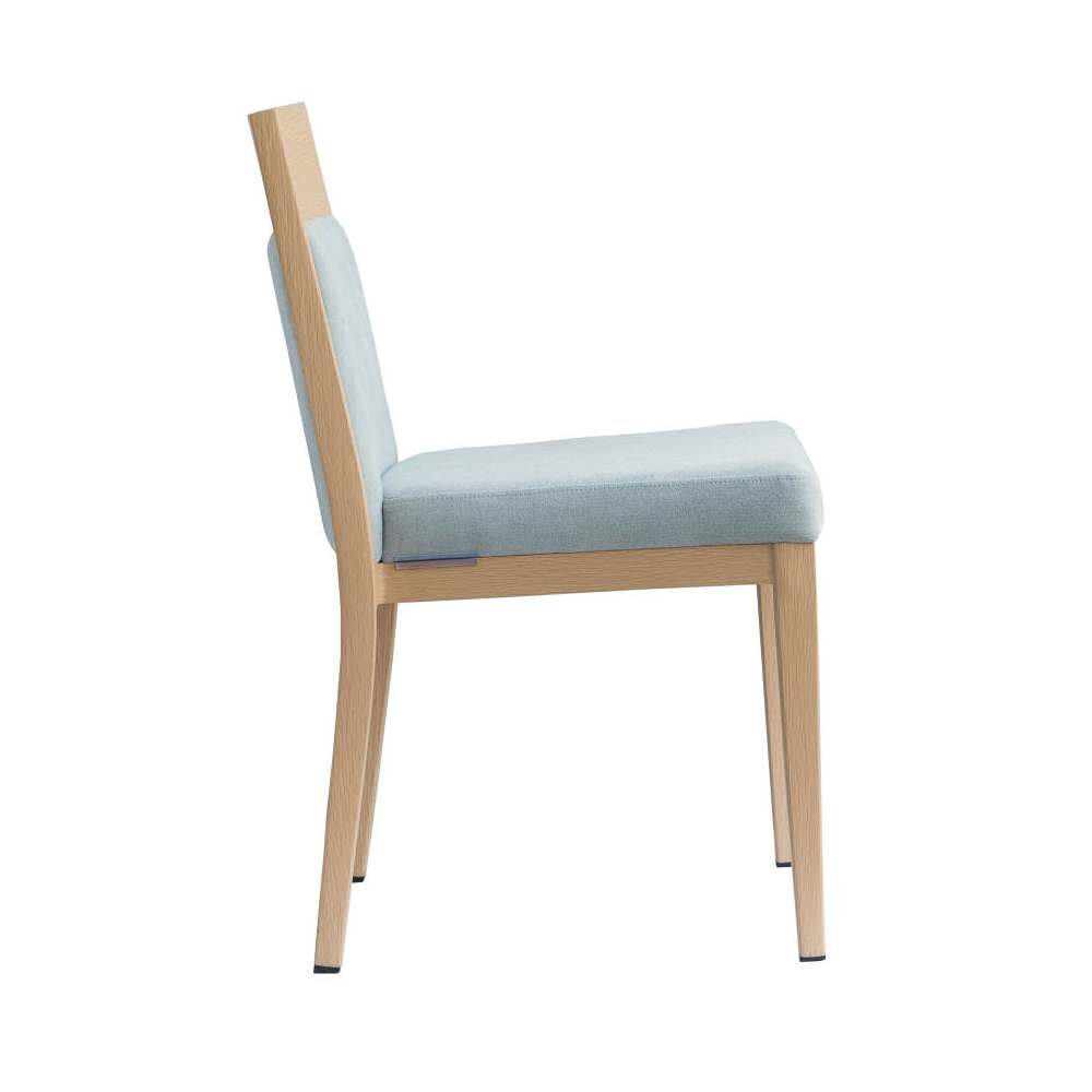 Orson Ultra Modern Padded Wood Grain Aluminum Chair