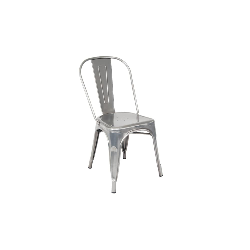 Dining chair selection, Bistro Style metal in clear finish