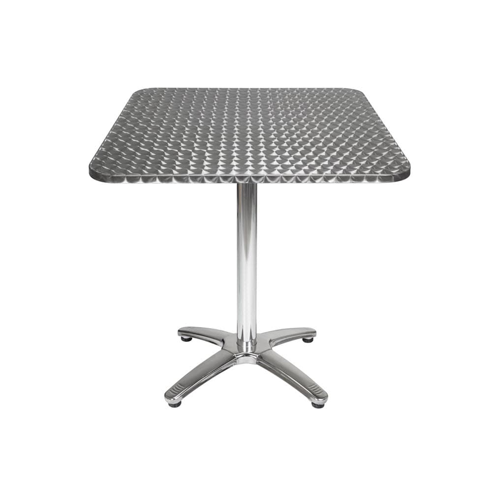Dining set selection, Aluminum table and chair with black resin seat and back