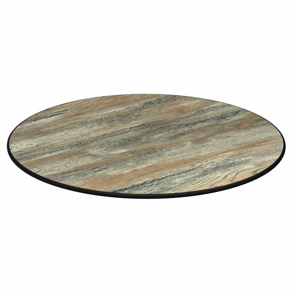 Reclaimed Walnut Outdoor Resin Table Top with Phenolic Edge