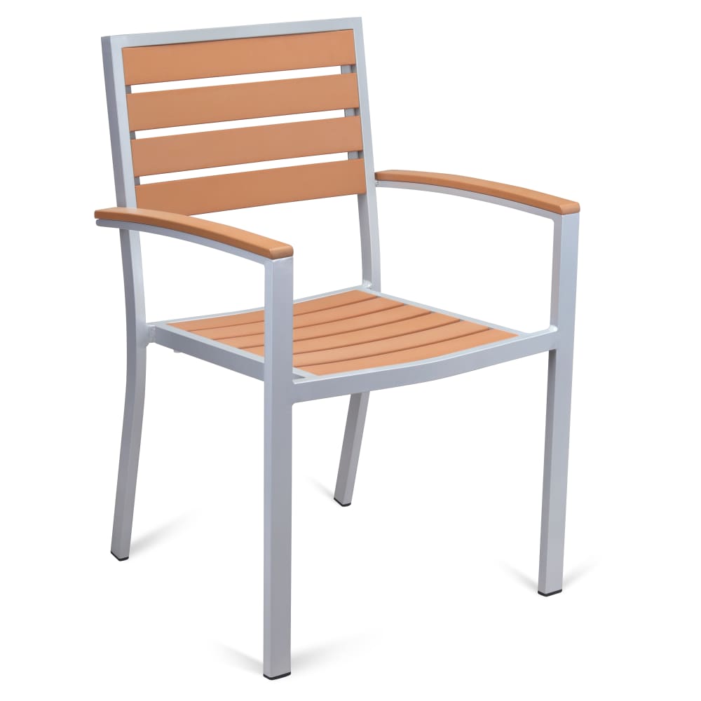 Dining set selection, Gray aluminum armchairs with table